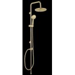 Colonne de douche sans robinetterie avec douchette + pomme de tête + barre réglable + flexible, doré, ... Colonne de douche sans robinetterie avec douchette + pomme de tête + barre réglable + flexible, doré, ...