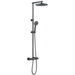 Colonne de douche thermostatique - edouard rousseau - grafito - tte de douche orientable Ø 250 mm - ...