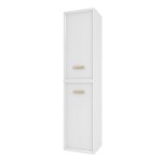 Colonne de salle de bain scandinave blanc a suspendre - h150xp25xl35cm - nordik basis Colonne de salle de bain scandinave blanc a suspendre - h150xp25xl35cm - nordik basis