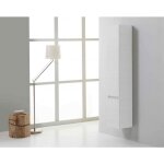 Colonne de salle de bain suspendue manhattan blanc foret