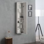 Colonne suspendue 31 cm chene blanc avec une porte serie 'facili' est