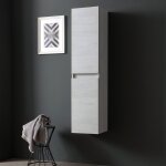 Colonne suspendue pour meubles de salle de bains avec portes finition promenade berlin