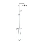 Colonne thermostatique tempesta cosmopolitan system 210 grohe 27922001 - Ø 21 cm + douchette 2 jets ...