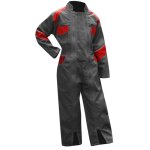Combinaison de travail double zip enfant tournesol lma gris fonc 16 ans