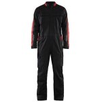 Combinaison de travail industrie stretch 2d 6144 - noir / rouge 48
