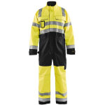 Combinaison de travail manches longues haute visibilit� 6373 - jaune fluo / noir 42