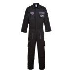 Combinaison de travail multipoches portwest contrast texo noir / gris l