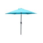 Come - parasol droit rond 2, 5 x 2, 5 m bleu turquoise