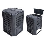 Composteur de jardin 360l brixo kompobox v?g?taux pelouse humus d?chets cuisine 69 x 69 x h84 cm Composteur de jardin 360l brixo kompobox v?g?taux pelouse humus d?chets cuisine 69 x 69 x h84 cm