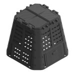 Composteur de jardin, 480 l, noir