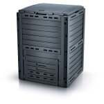 Composteur de jardin compogreen woody 280 l noir 59, 6x60x100 prosperplast