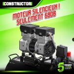 Compresseur 750w - 50l silencieux - constructor