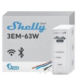 Compteur �lectrique - shelly - 3em - 63w gen3 - monophas� / triphas� - wi - fi & bluetooth - rail din ...
