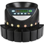 Compteuse de pices en euros - duoku - 300 pices par minute - avec 8 tiroirs  pices - pour ecoles, ...