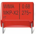Condensateur � film wima, 0, 22 �?f, 305 v - , radial, rm 15, mkx2aw32204f00kssd