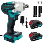 Conducteur d'impact, brushless couple sans fil, clé électrique puissante, polyvalente 2x3. 0ah batterie ... Conducteur d'impact, brushless couple sans fil, clé électrique puissante, polyvalente 2x3. 0ah batterie ...