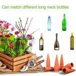 Cne d'arrosage en terre cuite pour plantes, lot de 4 arrosage bouteille piquets d'auto - arrosage automatique ...