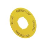 Cone de signalisation - plot de signalisation eaton - 216465 - plaque signal�tique m22 - xak1 ronde 90mm ...