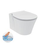 Connect air pack wc cuvette aquablade avec abattant frein de chute (e008701)