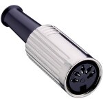 Connecteur circulaire din femelle, droit lumberg 0121 08 - 1 nombre total de ples: 8 argent 1 pc(s)