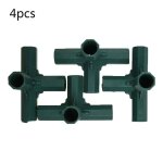 Connecteurs de construction de cadre de serre en plastique de 16mm, 4 pices, structure de jardin extrieur, ...