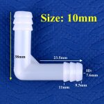 Connecteur coudé pe pour pompe à air d'aquarium, 5 à 500 pièces, 8mm 10mm, précieux, joint wildoda, arrosage, ... Connecteur coudé pe pour pompe à air d'aquarium, 5 à 500 pièces, 8mm 10mm, précieux, joint wildoda, arrosage, ...