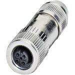 Connecteur non confectionn� phoenix contact sacc - m12fs - 5pl sh 1424660 femelle, droit nbr de p�les: ...