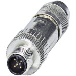 Connecteur non confectionn� phoenix contact sacc - m12ms - 5pl sh 1424658 m12 m�le, droit nbr de p�les: ...