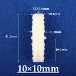 Connecteurs en pe barbel de qualit alimentaire, poisson d'aquarium, joint de tuyau de pompe  air, ...