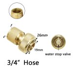 Connecteur rapide en laiton pour tuyau d'arrosage de jardin, adaptateur d'irrigation goutte  goutte, ...