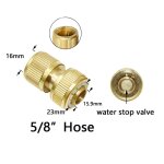 Connecteur rapide en laiton pour tuyau d'arrosage de jardin, adaptateur d'irrigation goutte  goutte, ...