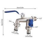 Connecteur sparateur d'eau robinet a double tte, adaptateur de couplage, interrupteur de assujet, tuyau ...