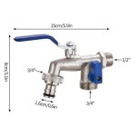 Connecteur sparateur d'eau robinet a double tte, adaptateur de couplage, interrupteur de assujet, tuyau ...