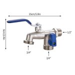 Connecteur sparateur d'eau robinet a double tte, adaptateur de couplage, interrupteur de assujet, tuyau ...