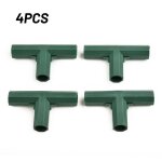 Connecteurs de structure en plastique vert, 4 pices, adaptateur de joints de poteau de serre de jardin ...