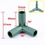 Connecteurs de support de fleurs pour plantes, 2 à 20 pièces, 3 voies, 4 voies, tube de serre de jardin, ... Connecteurs de support de fleurs pour plantes, 2 à 20 pièces, 3 voies, 4 voies, tube de serre de jardin, ...