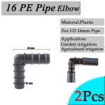 Connecteurs de tuyaux d'arrosage de jardin, 2 pices, joints de tuyaux en pe de 16mm, connecteur droit ...