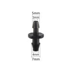 Connecteur de tuyau barbel de 3 / 5mm, coude droit, bouchon d'extrmit en t, accessoire d'arrosage ...