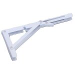 Console pliante - en acier laqu� blanc - 145 mm - charge 60 kg bricozor