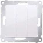 Contact - simon - dp31. 01 / 11 - interrupteur 3 boutons - 10ax - 250v - blanc