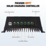 Contrleur de charge solaire mppt 100a pour batterie au lithium acide rv automatique 12 / 24 / 36 / 48v, ...