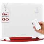 Convecteur en verre 1500w blanc proficare pc - gkh3118 - blanc