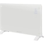 Convecteur en verre 2000w blanc proficare pc - gkh3119 - blanc