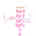 Coquillage carillon olien, carillon  vent musical de jardin, carillon olien en nacre, ornements  ...