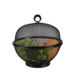 Corbeille a fruits anti - mouches, grande capacite, en maille avec couvercle