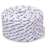 Corde de bateau polypropylne 16 mm 250 m blanc