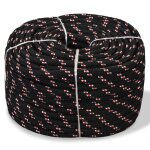 Corde de bateau polypropylne 16 mm 50 m noir