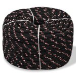 Corde de bateau polypropylne 6 mm 500 m noir