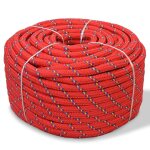 Corde de bateau polypropylne 6 mm 500 m rouge