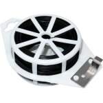 Corde souple noire de jardin de 100 m�tres, fil de support d'enroulement de plantes et coupe - fil